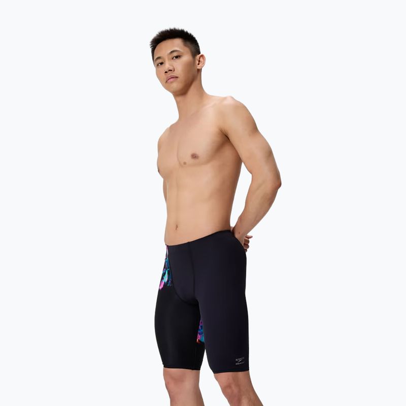 Мъжки шорти за плуване тип клин Speedo Placement Aquashort glitchy garden/black 3