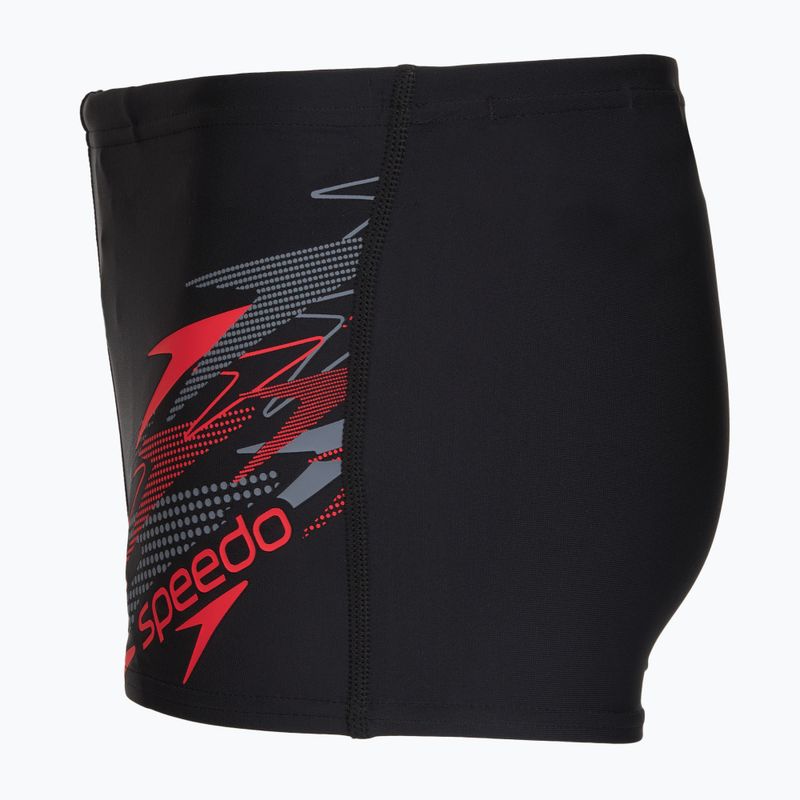 Момчешки бански боксерки Speedo Medley Logo Aquashort Anthracite/Hrr 3