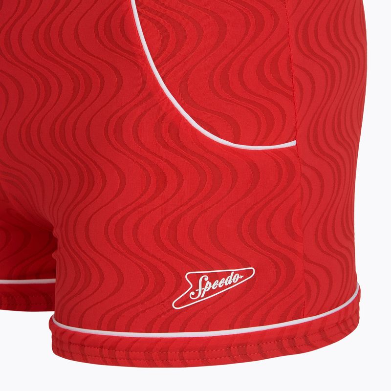 Мъжки бански тип слип Speedo Textured Aquashort high risk red 3