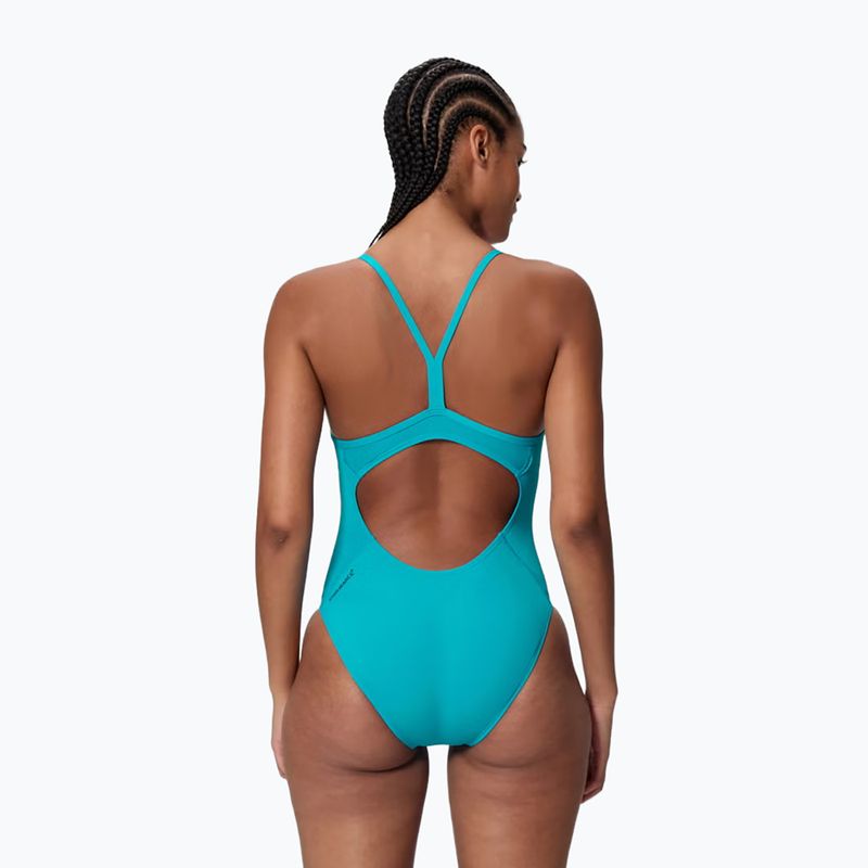 Дамски цял бански костюм Speedo Endurance+ Logo Thin Strap mayan blue 2