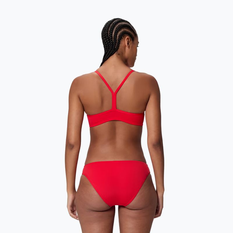 Дамски бански костюм от две части Speedo Endurance+ Logo Thin Strap high risk red 2