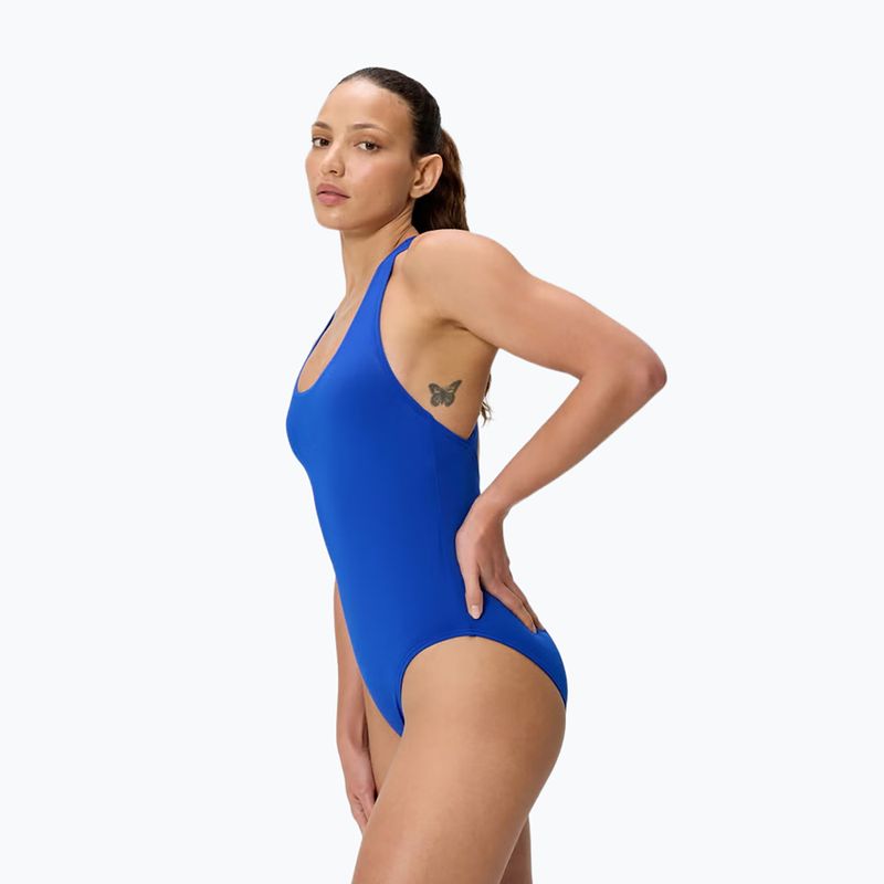 Дамски цял бански костюм Speedo Solid Scoop Neck deep sapphire 3