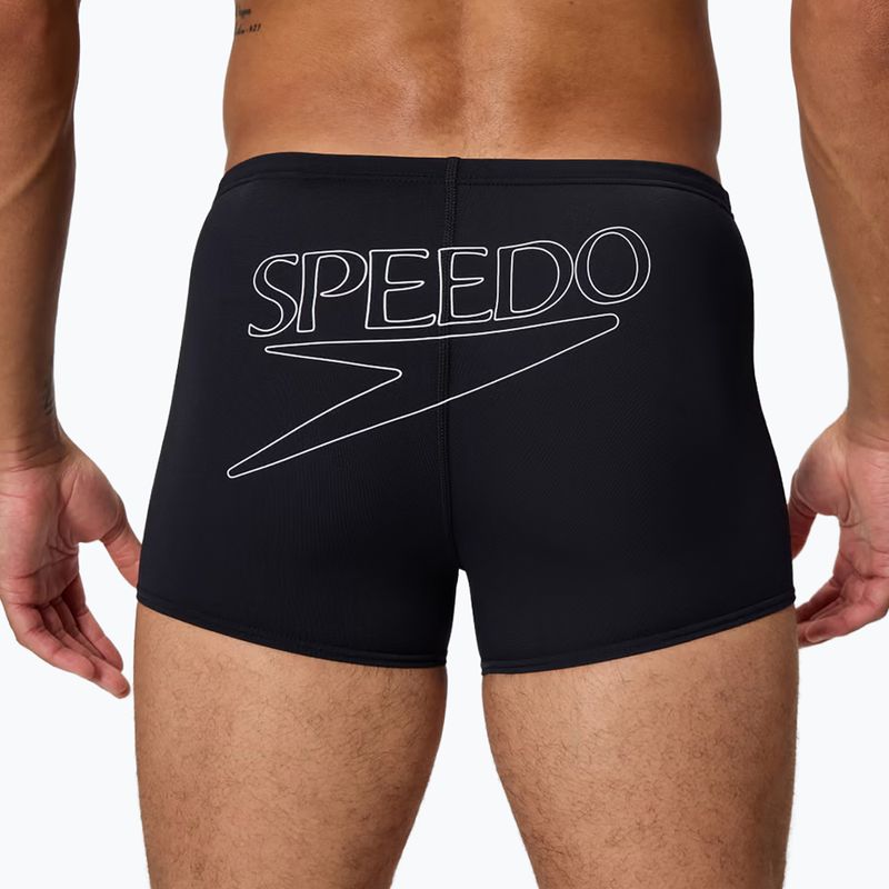 Мъжки боксерки за плуване Speedo Endurance+ Logo Aquashort anthracite 5