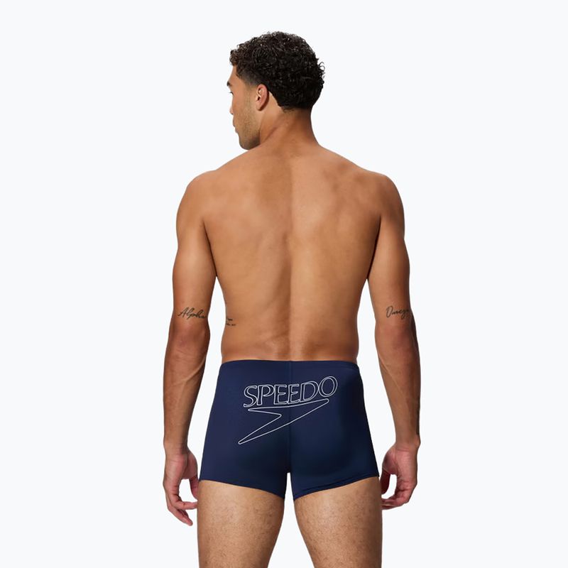 Мъжки боксерки за плуване Speedo Endurance+ Logo Aquashort peacoat 2