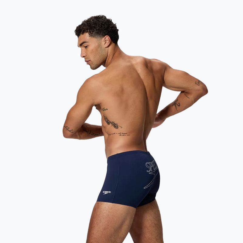 Мъжки боксерки за плуване Speedo Endurance+ Logo Aquashort peacoat 3