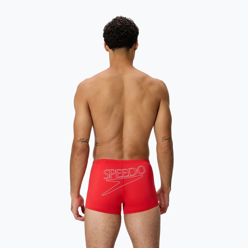 Мъжки бански боксери  Speedo Endurance+ Logo Aquashort high risk red 2