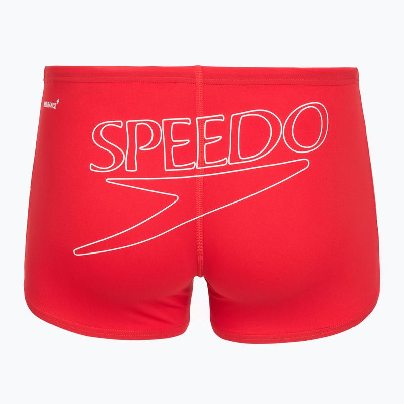 Мъжки бански боксери Speedo Endurance+ Logo Aquashort high risk red 2