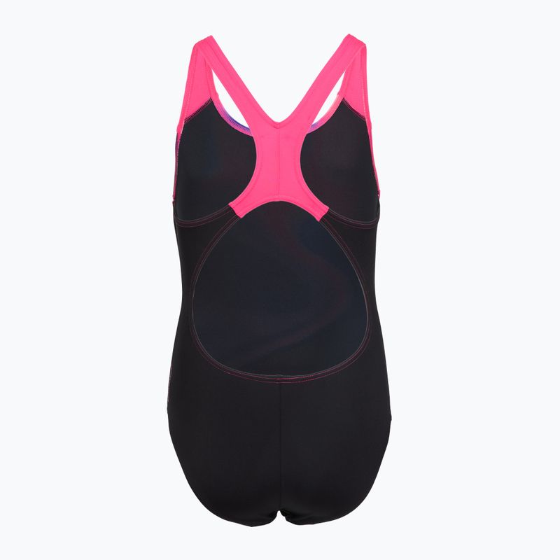 Детски цял бански костюм Speedo Digital Placement Splashback pink/anthracite 2