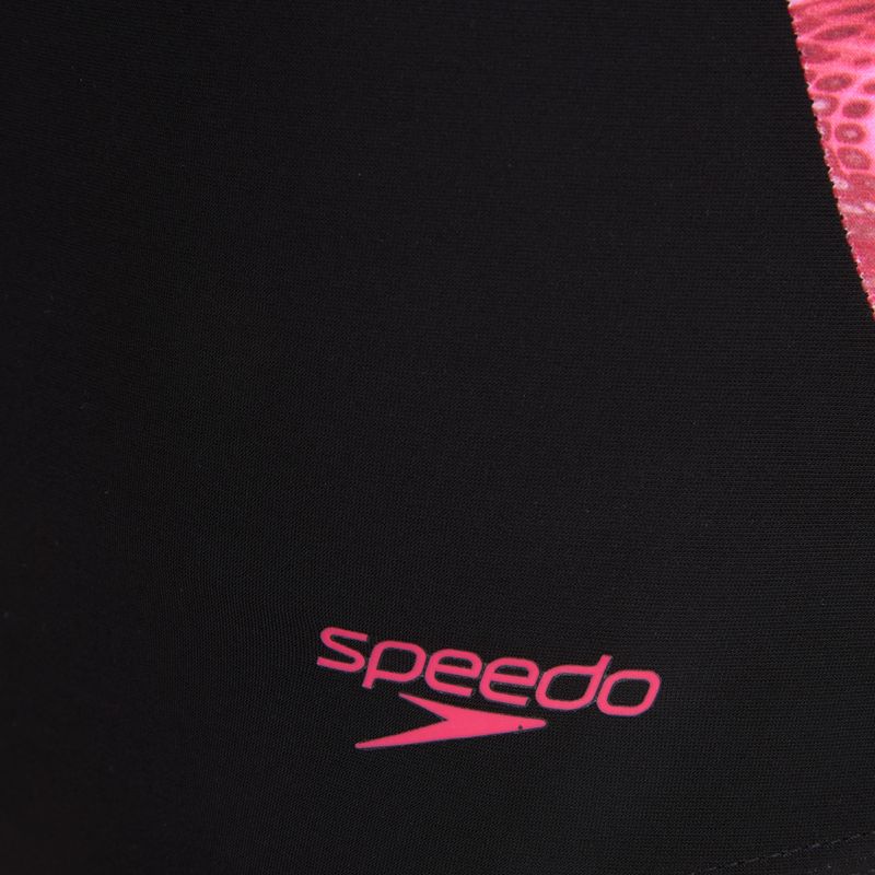 Дамски цял костюм за плуване Speedo Shaping LunaLustre Printed anthracite/ruby 3