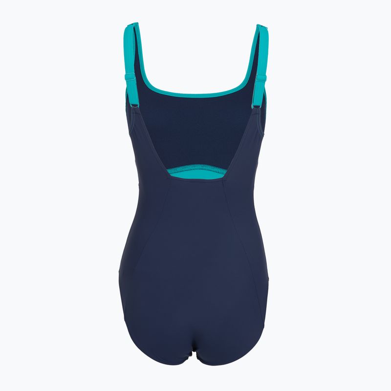 Дамски цял костюм за плуване Speedo Shaping Contour Eclipse peacock teal/peacoat 2