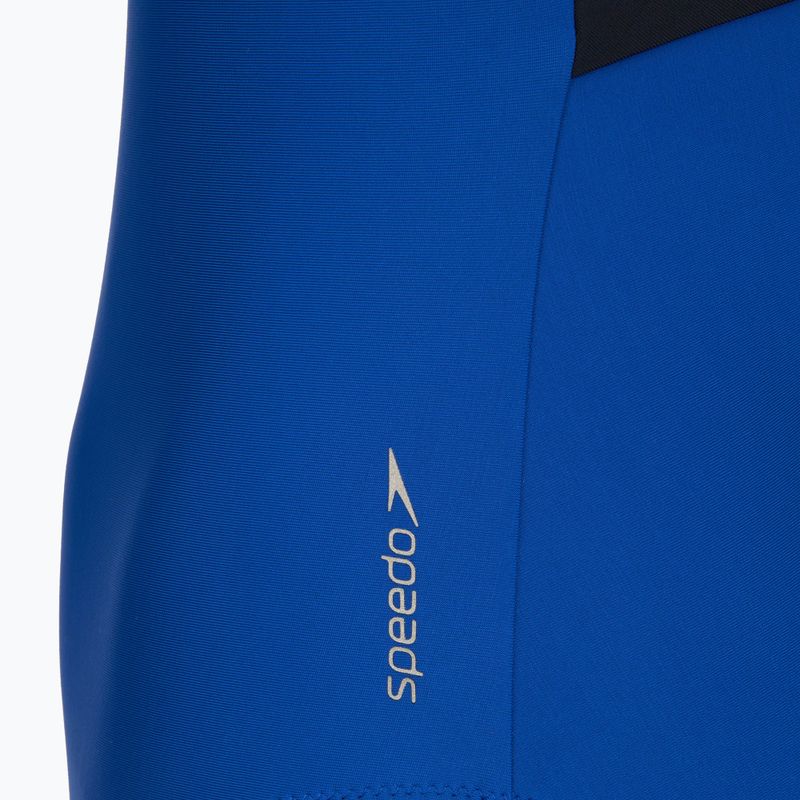 Дамски цял бански костюм Speedo Solid Racerback zaffre blue/anthracite 3