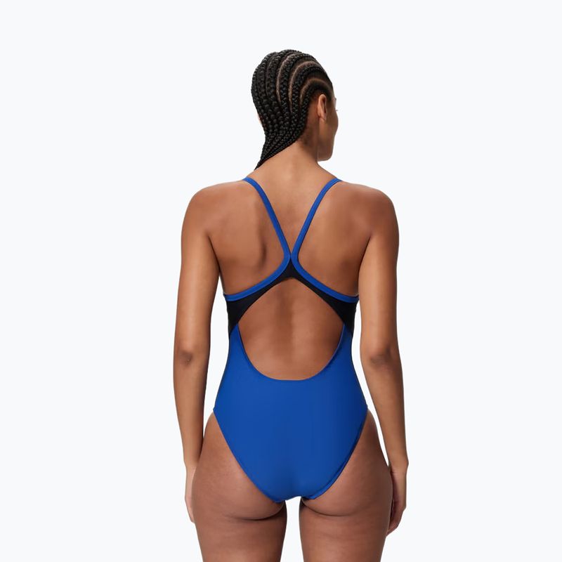 Дамски цял бански костюм Speedo Solid Racerback zaffre blue/anthracite 2
