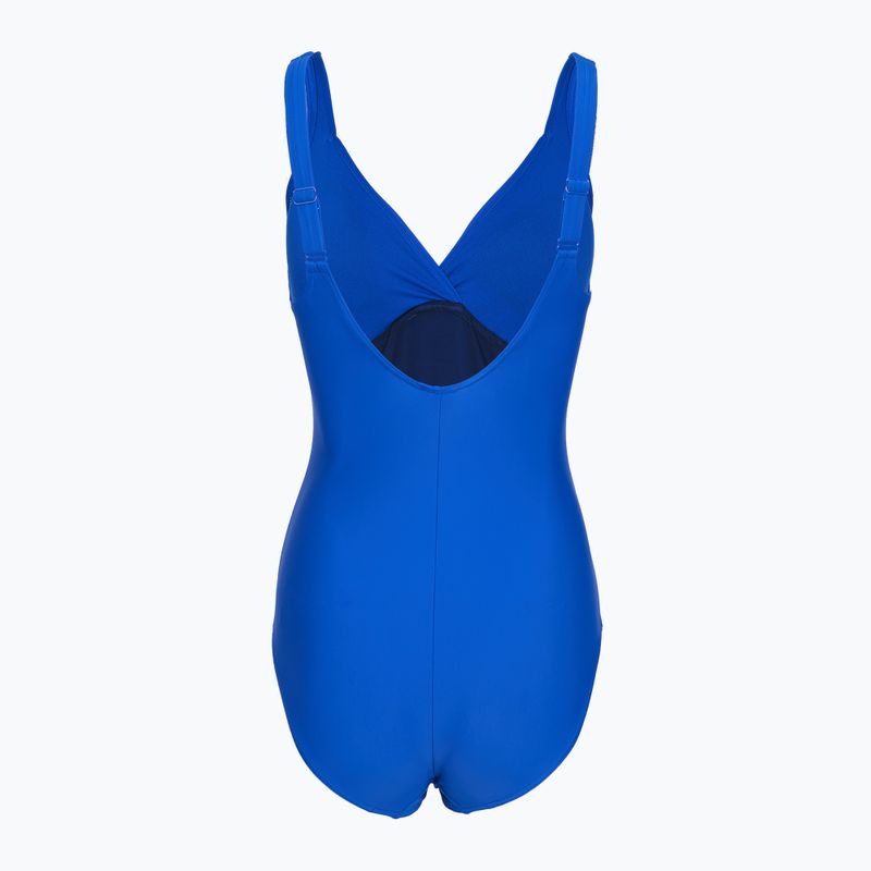 Дамски цял костюм за плуване Speedo Shaping Cross Knot deep sapphire 2