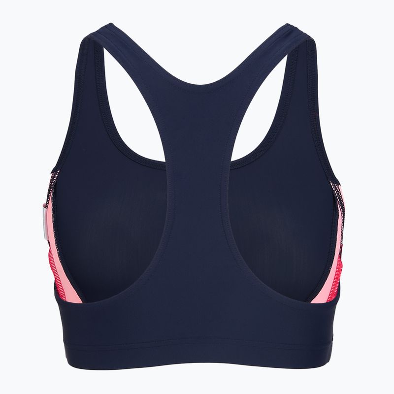 Дамски цял костюм за плуване Speedo Colourblock Splice 2.0 peacoat/pink 4