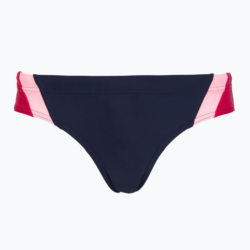 Дамски цял костюм за плуване Speedo Colourblock Splice 2.0 peacoat/pink 6