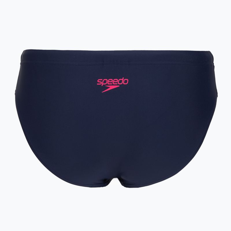 Дамски цял костюм за плуване Speedo Colourblock Splice 2.0 peacoat/pink 7