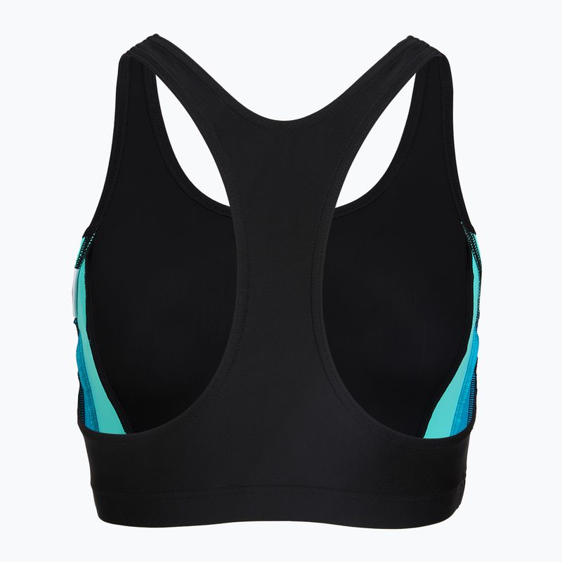 Дамски цял костюм за плуване Speedo Colourblock Splice 2.0 anthracite/mayanblue 4