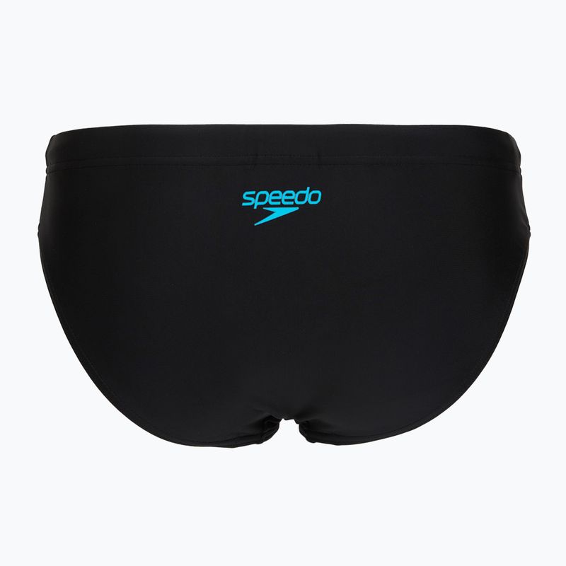 Дамски цял костюм за плуване Speedo Colourblock Splice 2.0 anthracite/mayanblue 7