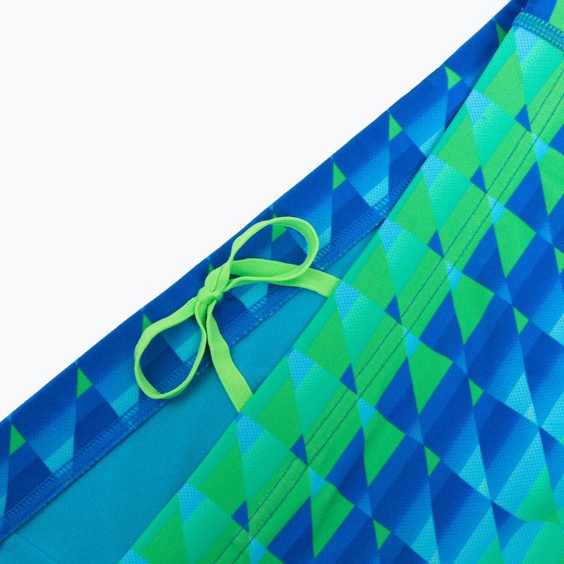 Мъжки боксерки за плуване Speedo ML Printed 13,5 cm Brief quilted triangles/lagoon blue 5