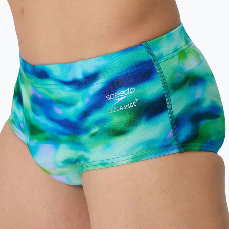 Мъжки боксерки за плуване Speedo Printed 13,5 cm Brief sunset grove/green 4