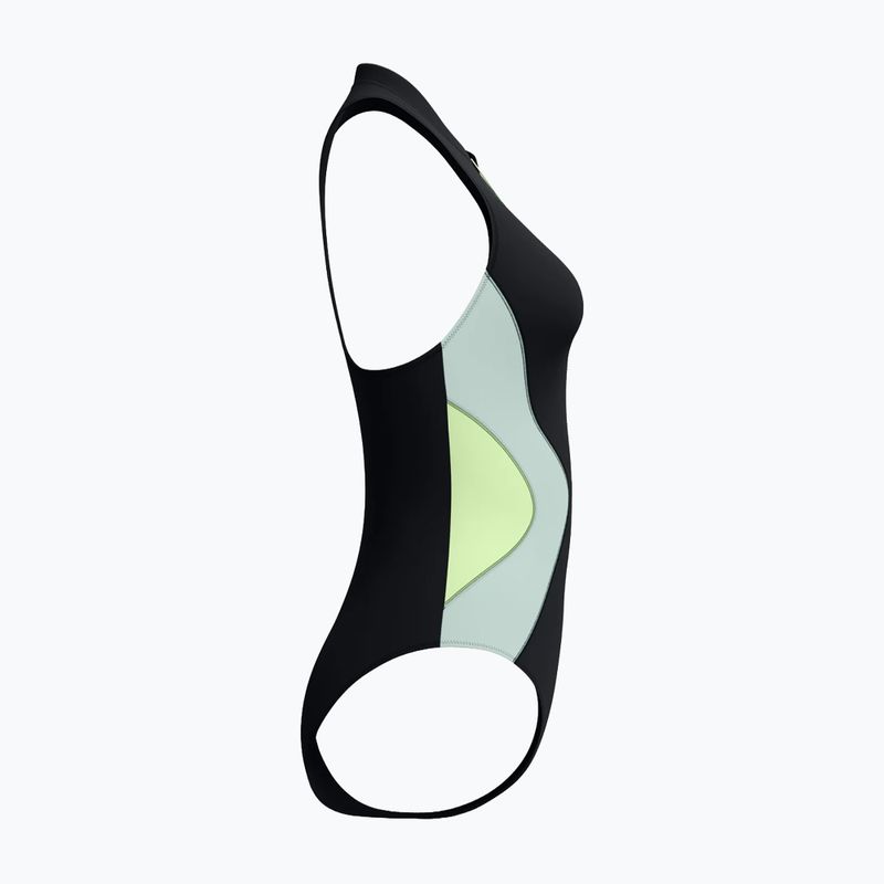 Дамски цял бански костюм Speedo Ocean Flex Zip black/pale clover 9