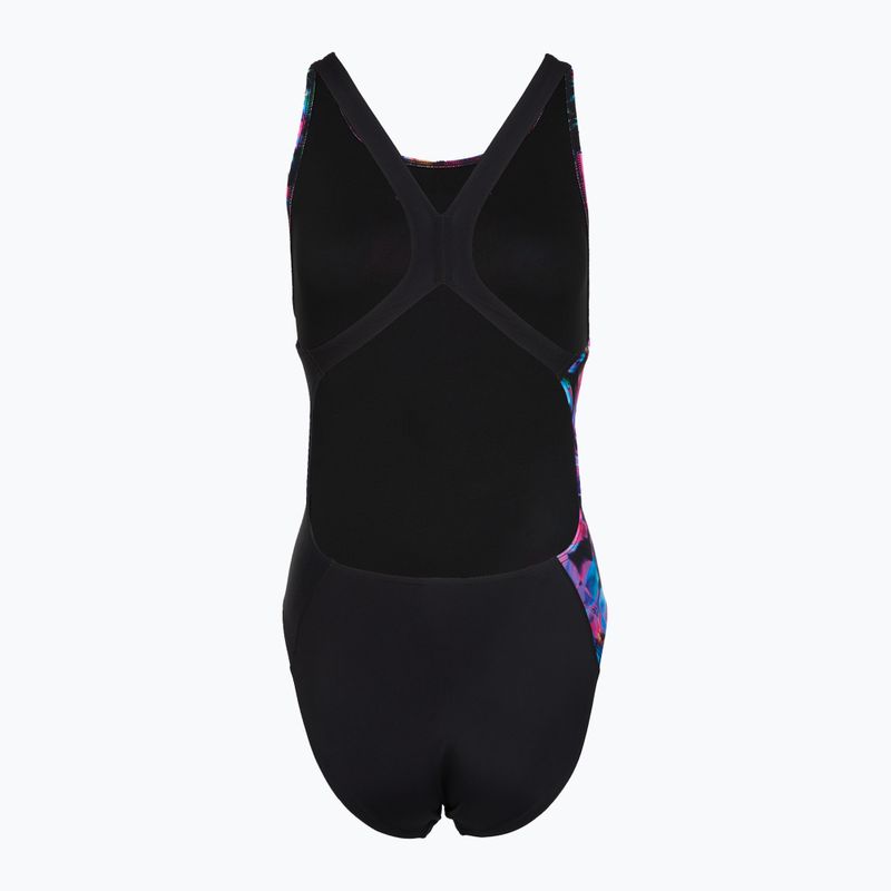 Дамски цял костюм за плуване Speedo FL Placement Printed Powerback glitchy garden/black 2