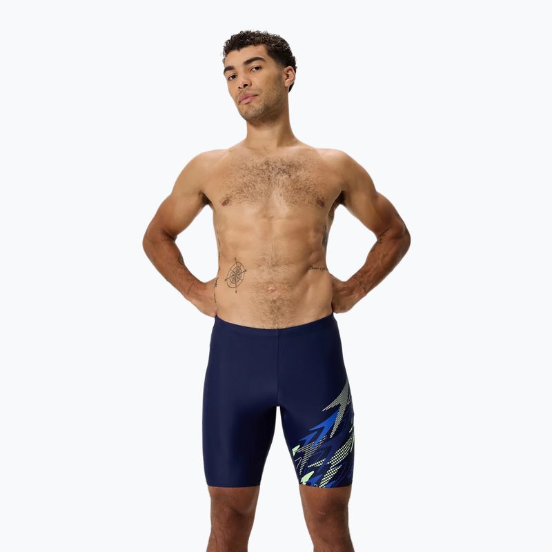 Мъжки шорти за плаж тип клин Speedo Medley Logo Jammer peacoat/deep sapphire 5