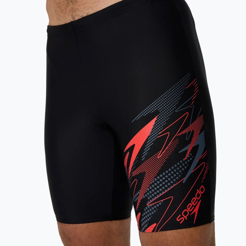 Мъжки шорти за плаж тип клин Speedo Medley Logo Jammer anthracite/hrr 5