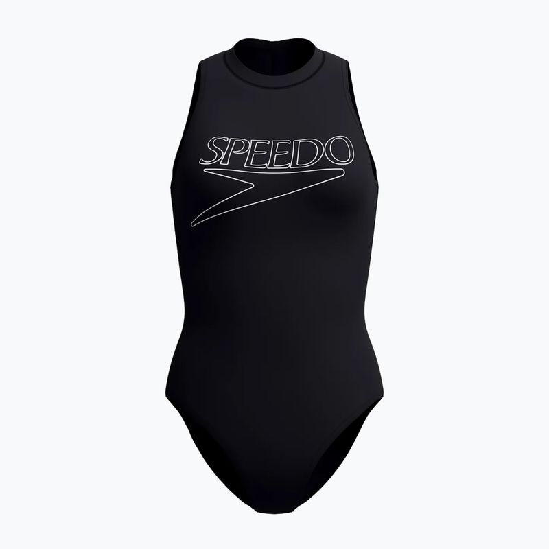 Дамски цял костюм за плуване Speedo Endurance+ Logo Hydrasuit anthracite 3