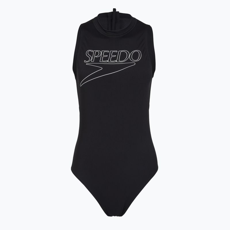 Дамски цял костюм за плуване Speedo Endurance+ Logo Hydrasuit anthracite 3