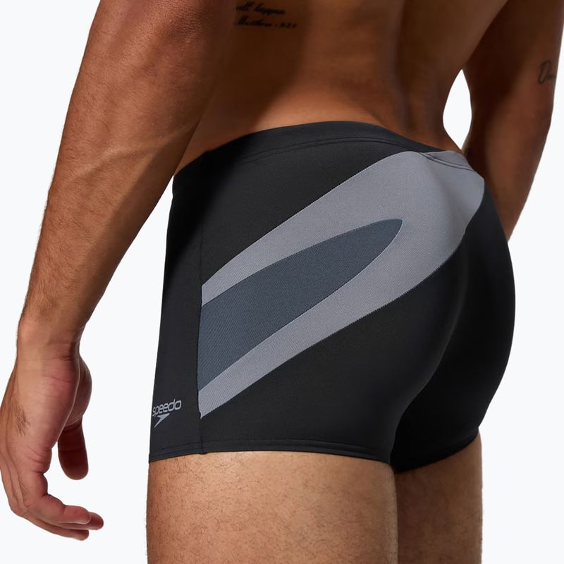 Мъжки боксерки за плуване Speedo Hyperboom Aquashort antracite/coin grey 5