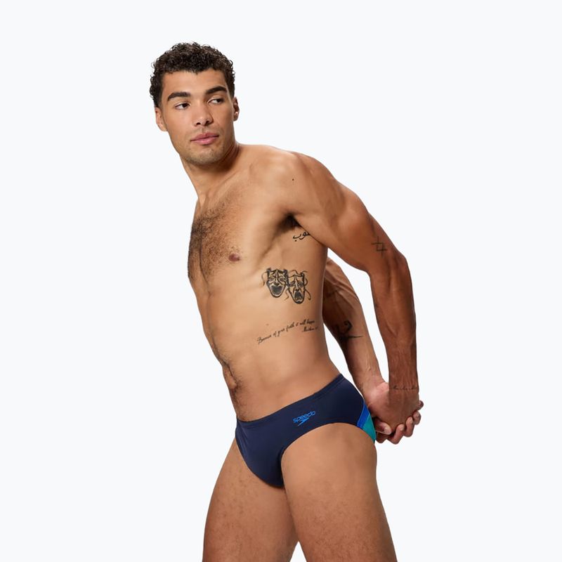 Мъжки бански тип слип Speedo Hyperboom Brief peacoat/deep sappire 3