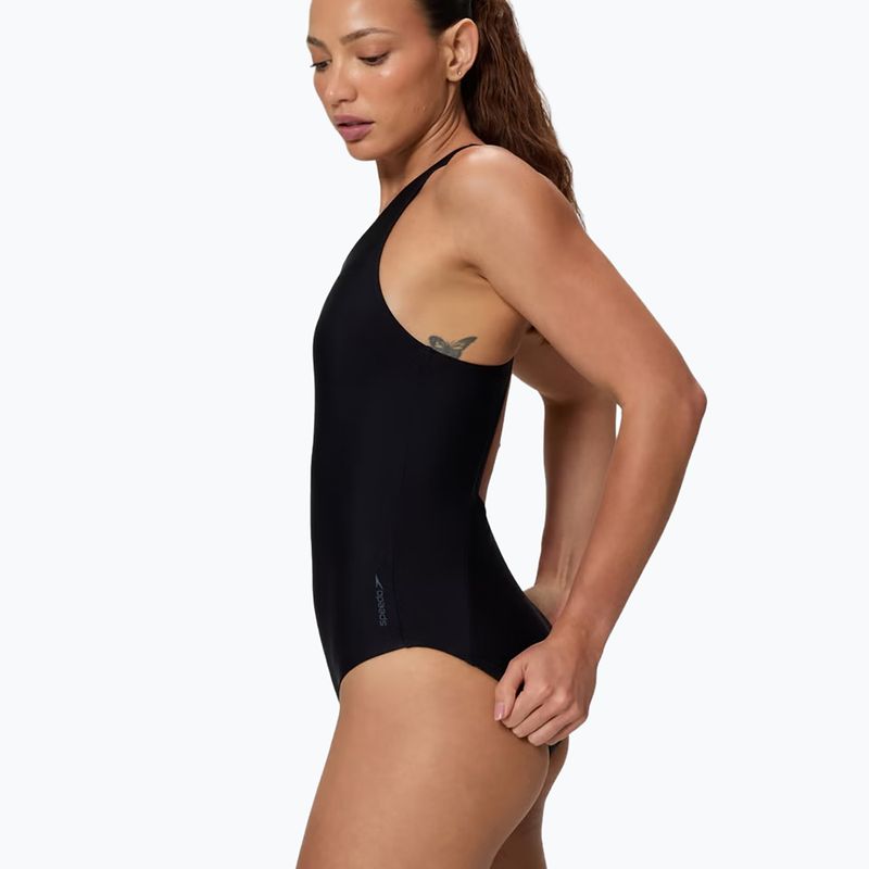 Дамски цял бански костюм Speedo Colorblock Ultraback 2.0 anthracite 3