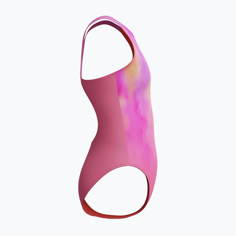 Детски цял бански костюм Speedo Print Pulseback розов/неонов виолетов 7