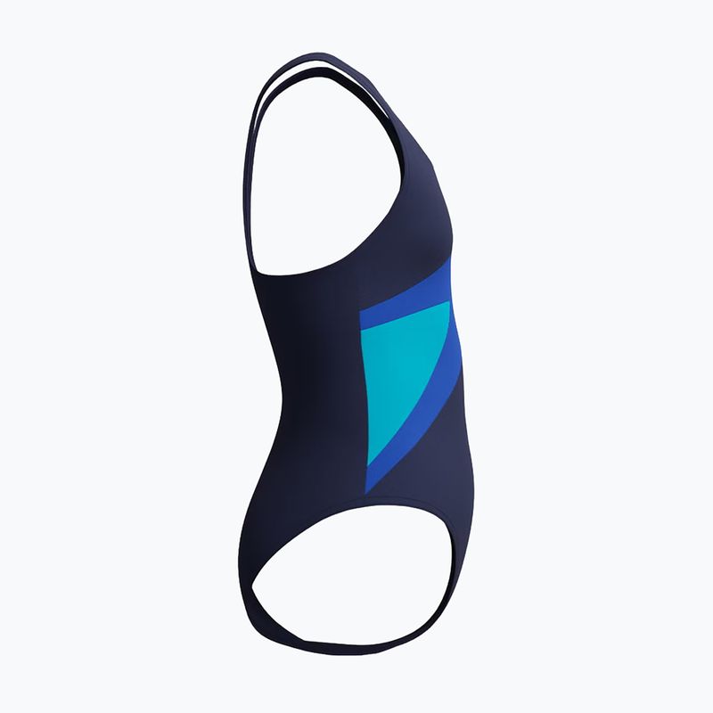 Детски цял бански костюм Speedo Hyperboom Butterfly Back peacoat/deep sapphire 4