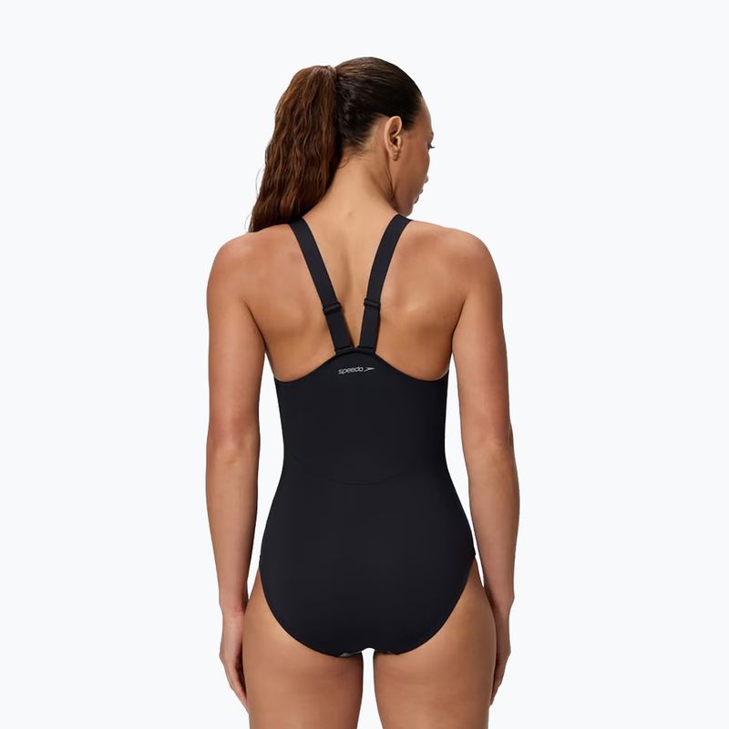 Дамски цял бански костюм Speedo Sculpture High Neck Contour 2