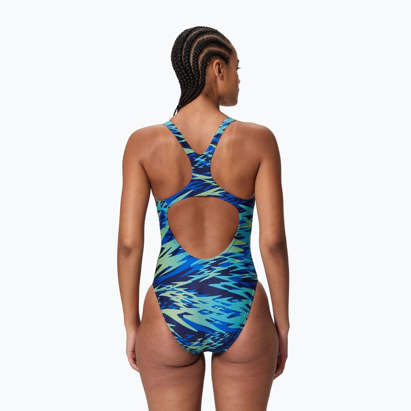 Дамски цял костюм за плуване Speedo Hyperboom Print Medalist peacoat 2
