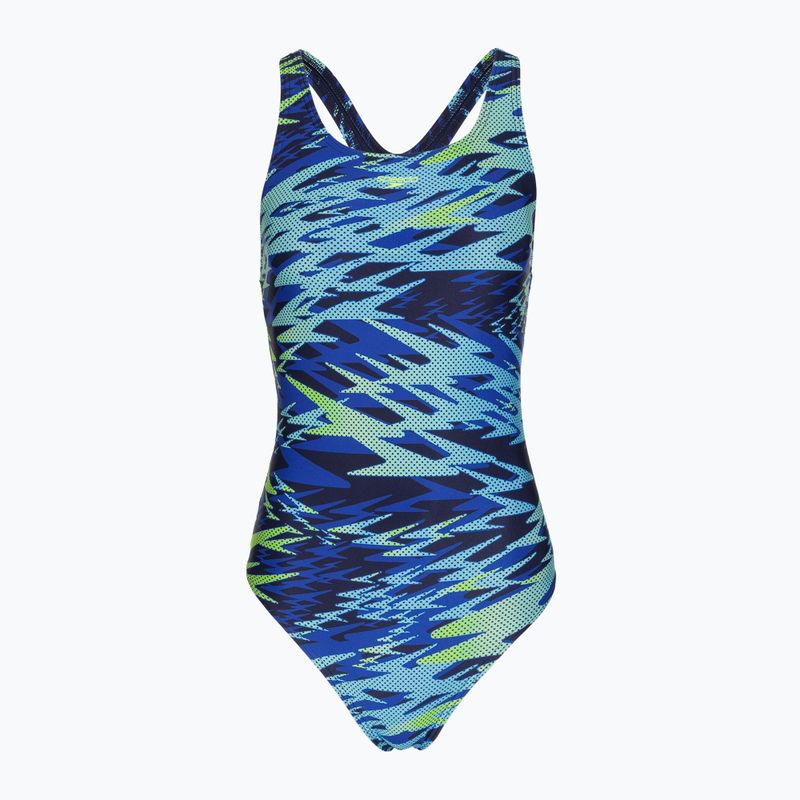 Дамски цял костюм за плуване Speedo Hyperboom Print Medalist peacoat 6