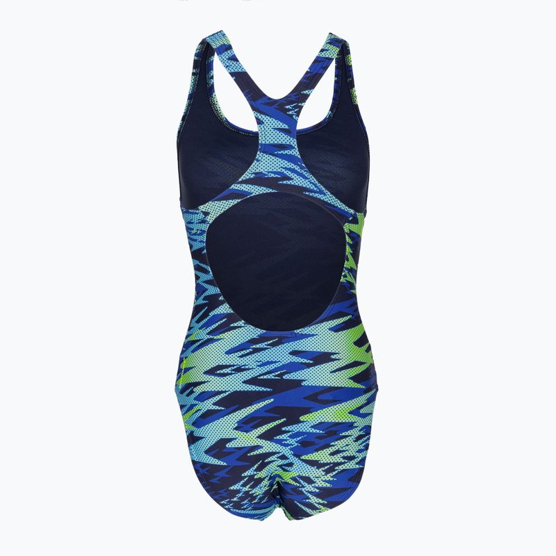 Дамски цял костюм за плуване Speedo Hyperboom Print Medalist peacoat 7