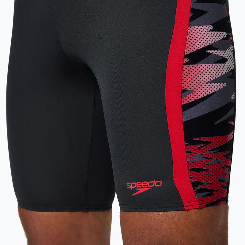 Мъжки шорти за плуване тип клин Speedo Hyper Boom Splice anthracite/high risk red 4
