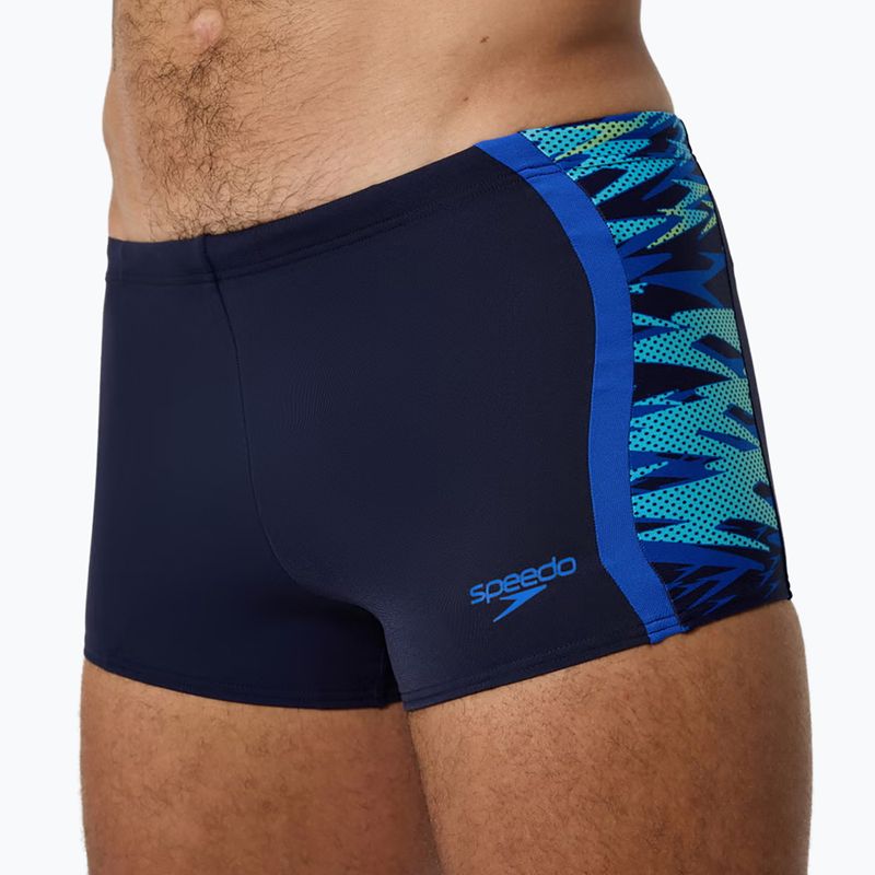 Боксерки за плуване Speedo Hyperboom Splice Aquashort peacoat/deep sappire 5