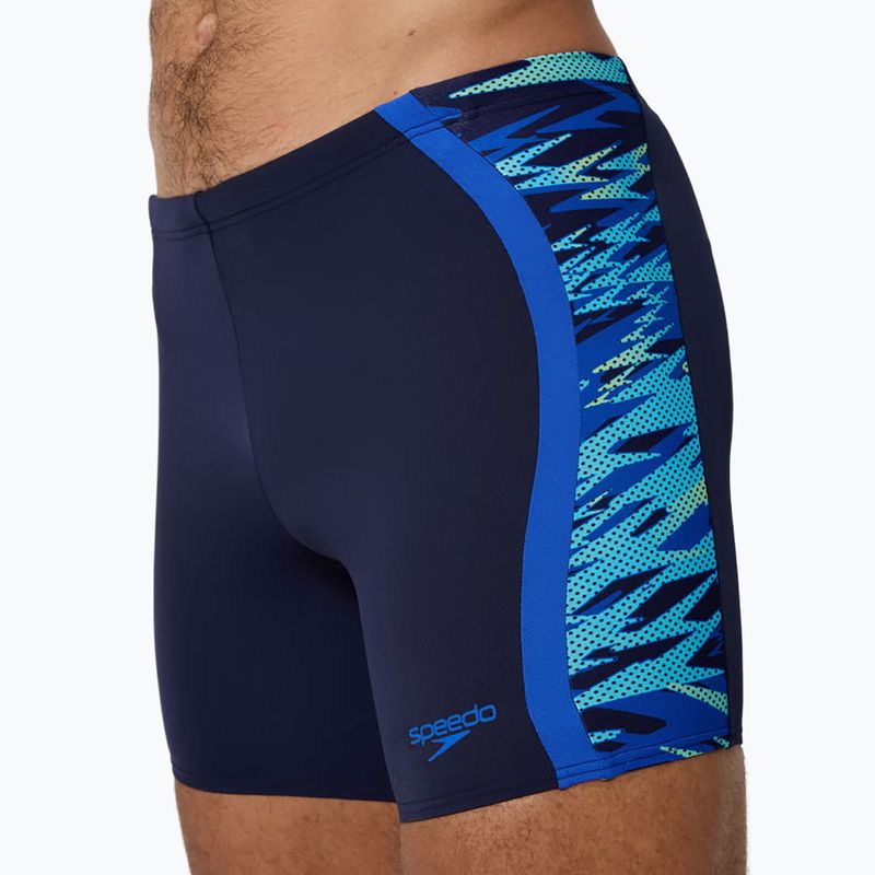 Мъжки шорти за плуване тип клин Speedo Hyper Boom Splice Mid peacoat/deep sapphire 4