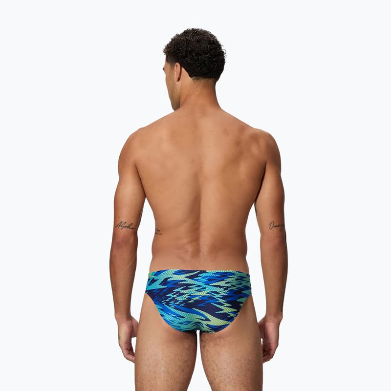 Мъжки бански тип слип Speedo Hyperboom Print Brief 2.5" peacoat/deep sapphire 2