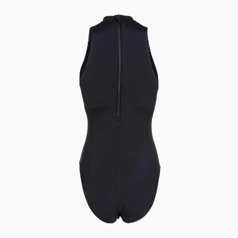 Дамски цял костюм за плуване Speedo Print Hydrasuit anthracite 2