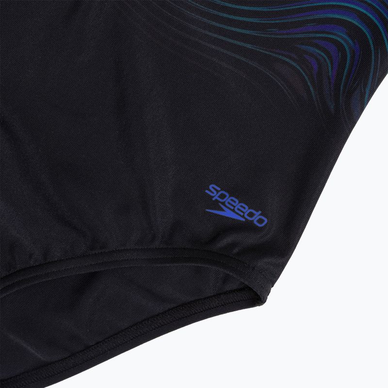 Дамски цял костюм за плуване Speedo Print Hydrasuit anthracite 3