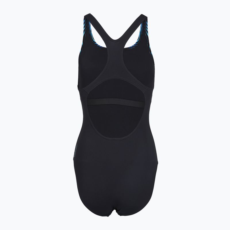 Дамски цял костюм за плуване Speedo Print Medalist anthracite 2
