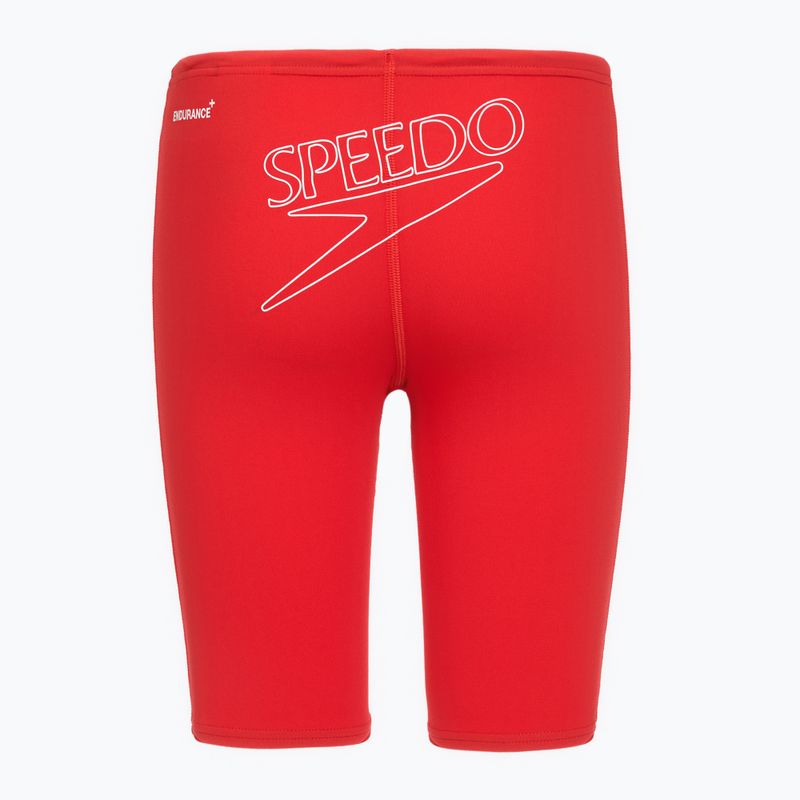Детски шорти за плуване тип клин Speedo Endurance+ Logo Jammer high risk red 2