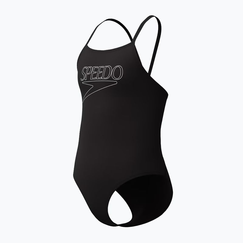 Детски цял бански Speedo Endurance+ Logo Thinstrap anthracite 3