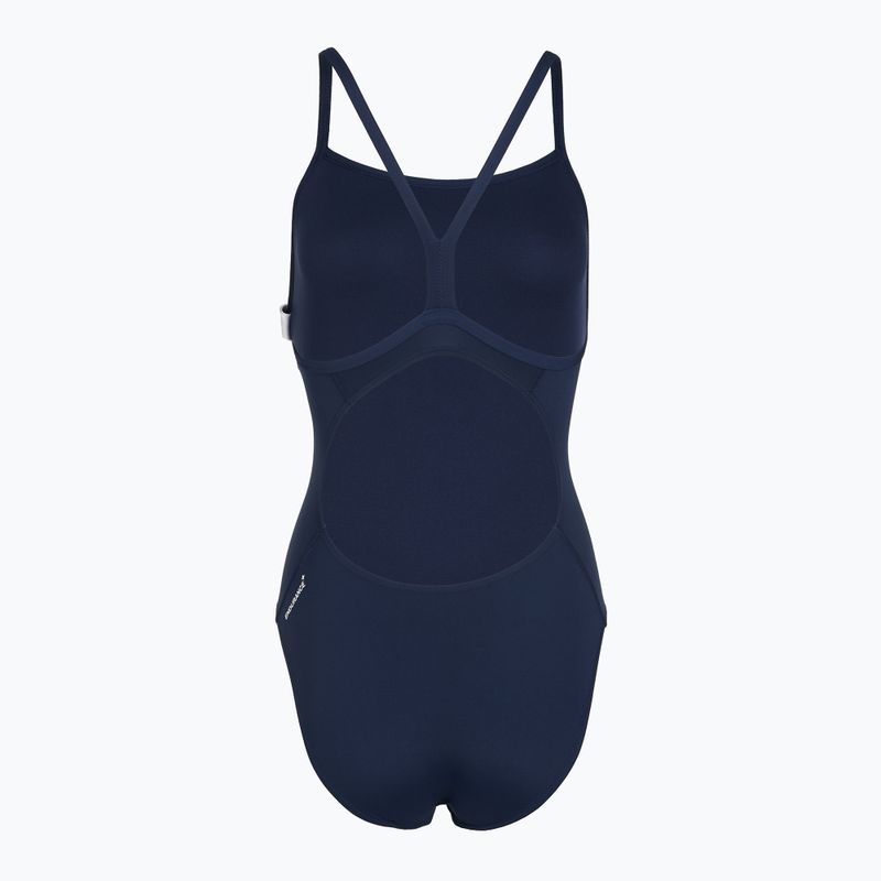 Детски цял бански костюм Speedo Endurance+ Logo Thinstrap peacoat 2