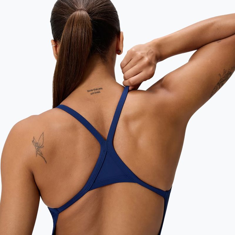 Дамски цял бански костюм Speedo Solid EnduraSoft Turnback team navy 4